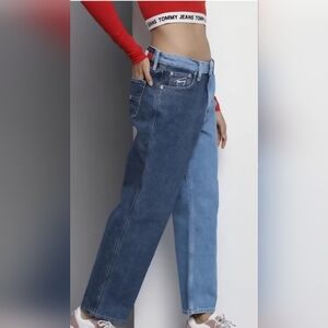EC~Tommy Hilfiger Betsy Loose Dual Blue Straight Leg Jeans